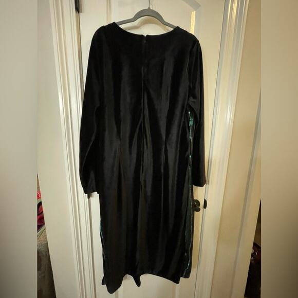 Eloquii Sequin Stripe Dress With Velvet Sleeves - EUC - 22W - Picture 3 of 6